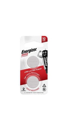 CR2032BP2 — Energizer CR2032 Lithium Coin Battery 2 Pack