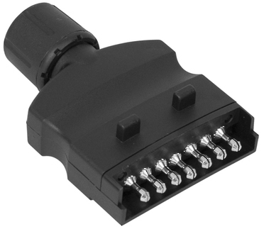 TRAILER PLUG 7 PIN FLAT PLASTIC