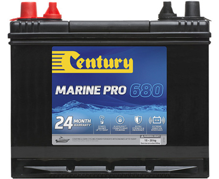 BATTERY MARINE CENTURY 12V MP580 (CON STK) DUAL PURPOSE