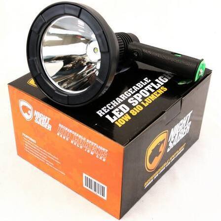 NIGHT SABER H/HELD LED 10W RECHARGEABLE 810 Lumens