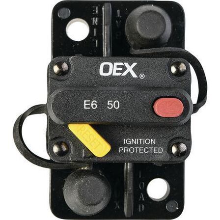 CIRCUIT BREAKER 50amp 6mm STUDS