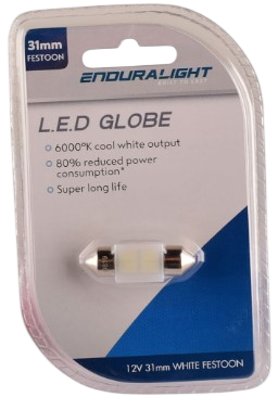 LED FESTOON BULB 12V 31MM