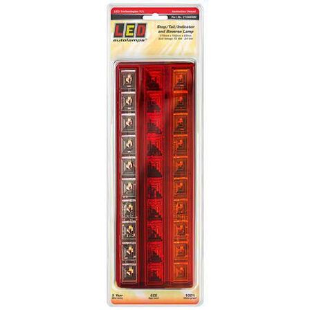 LED TAIL LAMP 12/24V STOP/TAIL/INC/REV 275x100mm