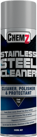 STAINLESS STEEL CLEANER 500ML CHEMZ