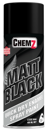 MATT BLACK QUICKDRY ENAMEL PAINT