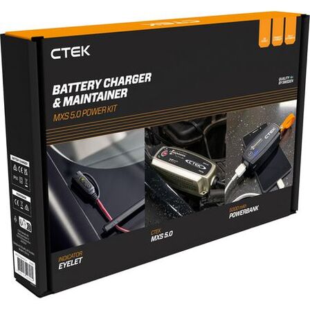 C TEK B/CHARGER 12V 5A VALUE PK (WITH POWER BANK)