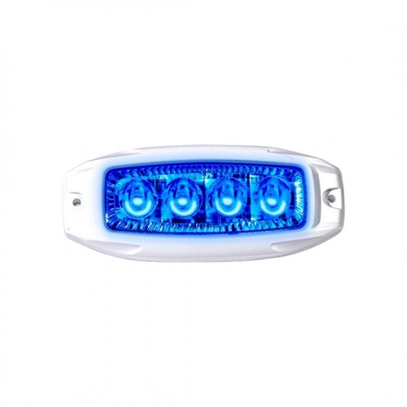 12/24V BLUE UNDERWATER LAMP WHITE HOUSING NARVA