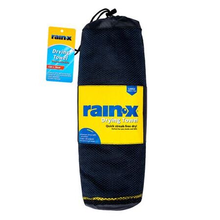 RAIN X DRYING TOWEL 130cm X 75cm MICROFIBRE PREMIUM PLUSH