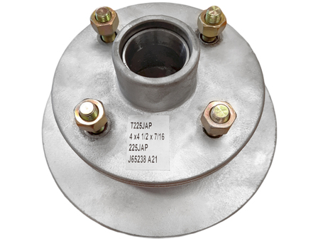 HUB&DISC 225M/M 4X41/2X7/16 PRE 93 - ONE SIDE