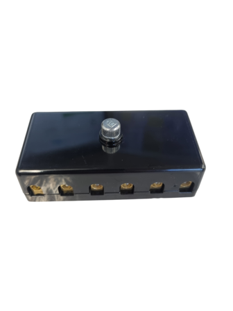 FUSE BOX 6x CERAMIC FUSES ( VINTAGE / CLASSIC STYLE )