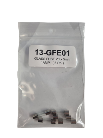 Glass Fuse 20 x 5mm 1amp Pack Of 5