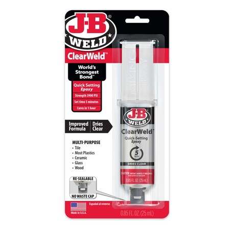 Jb-weld Clearweld Epoxy Syringe 25ml