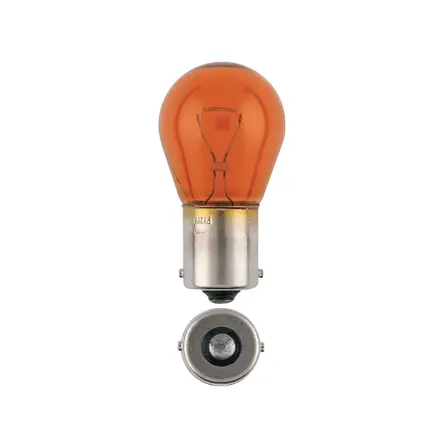 Narva 12V 21W Amber BA15S Incandescent Globes (Box of 10)