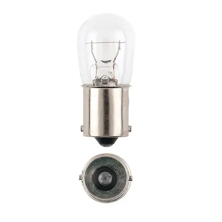 NARVA AUTO BULB 12V 15CP BA15s (PKT OF TEN)