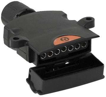 TRAILER SOCKET 7 PIN FLAT PLASTIC