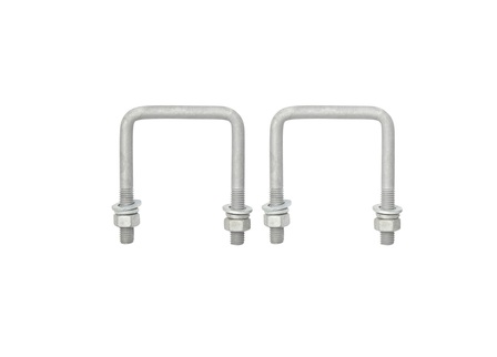 Square U-Bolt - M12 x 80 x 100mm - Pair Trojan