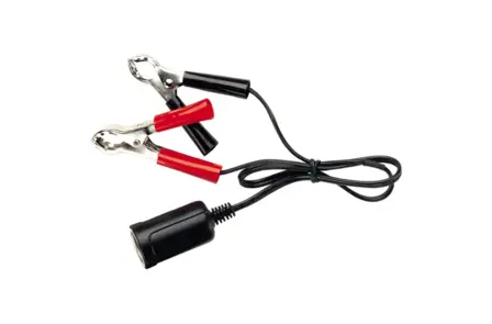 Battery Clips with Extended Lead and Accessory Socket