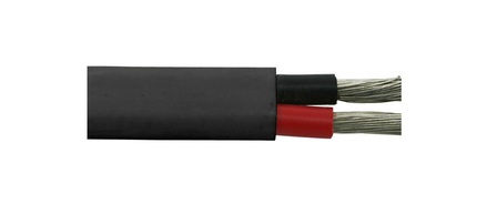 Marine Cable 1.13mm2 Twin Black Sheathed 100m