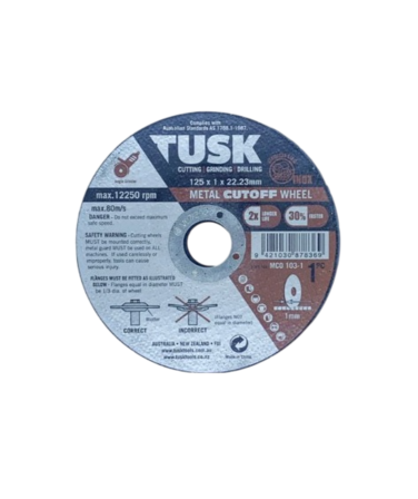 Metal Cut-Off Wheel Tusk 115X1X22.23 10Pkt