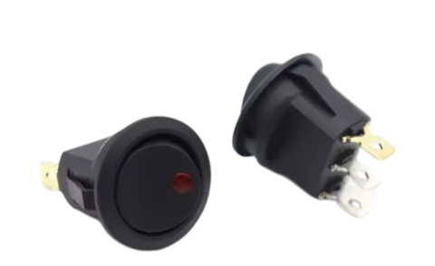Rocker Switch On/Off Red LED 12V