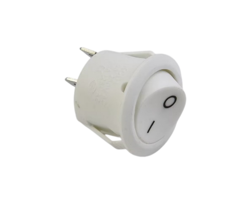 Rocker Switch On/Off 12/24V White 10A