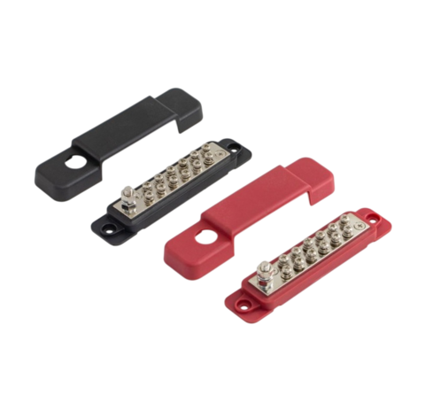 12-Way Bus Bar Twin Pack Positive & Negative 100A