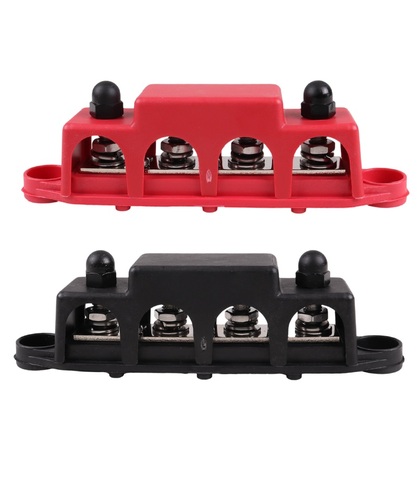 4-Terminal Bus Bar Twin Pack RV & Marine 8mm Studs