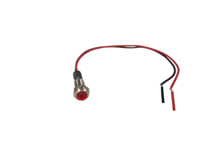 LED PILOT LAMP 12/24VDC 6mm THREAD *** RED ***