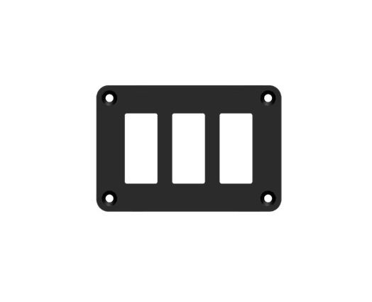 SWITCH PLATE ( METAL ) 3 WAY