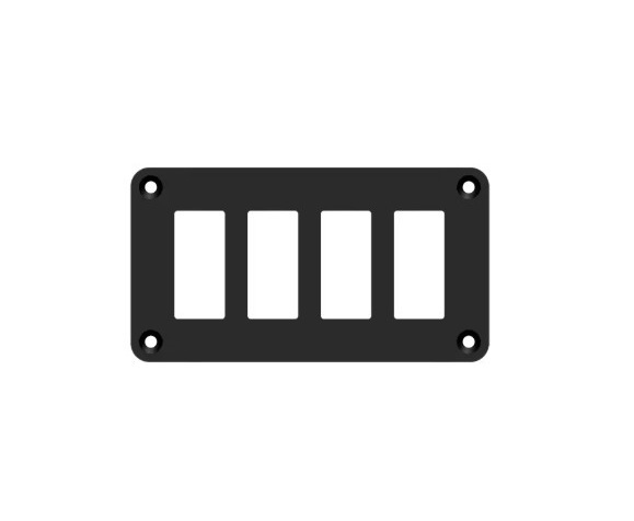 SWITCH PLATE ( METAL ) 4 WAY