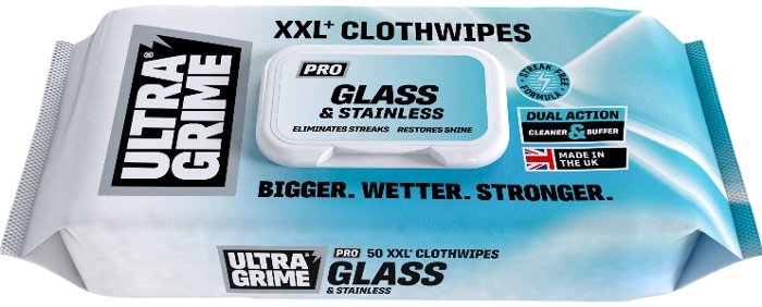 Wipes Glass & Stainless XXL 50 Pack