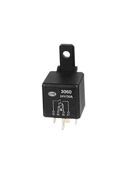 Hella Mini Relay 24V 30A Normally Open with Diode 3060