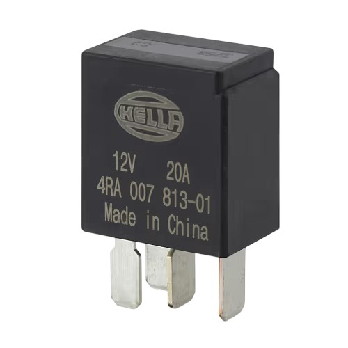 Hella Micro Relay 12V 4 Pin Normally Open 20A with Resistor 3064