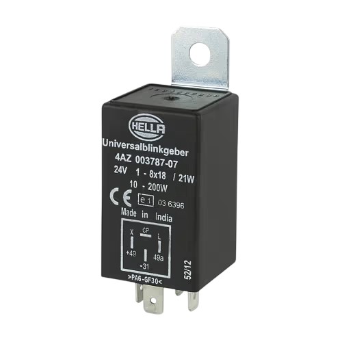 Hella Electronic Flasher Unit 24V 4 Pin High Capacity 10-200W 3015