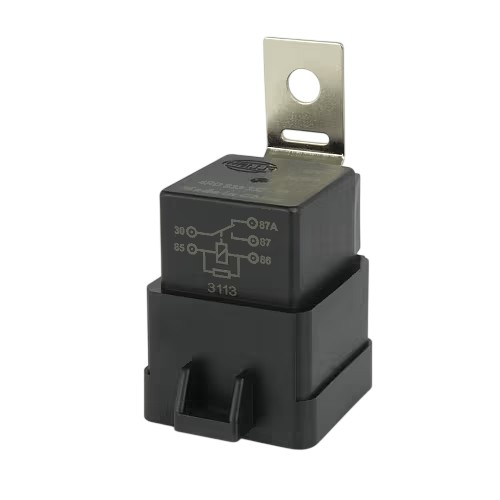 Hella Mini Relay 12V 5 Pin Change-over 30/20A with Resistor Weatherproof 3080S