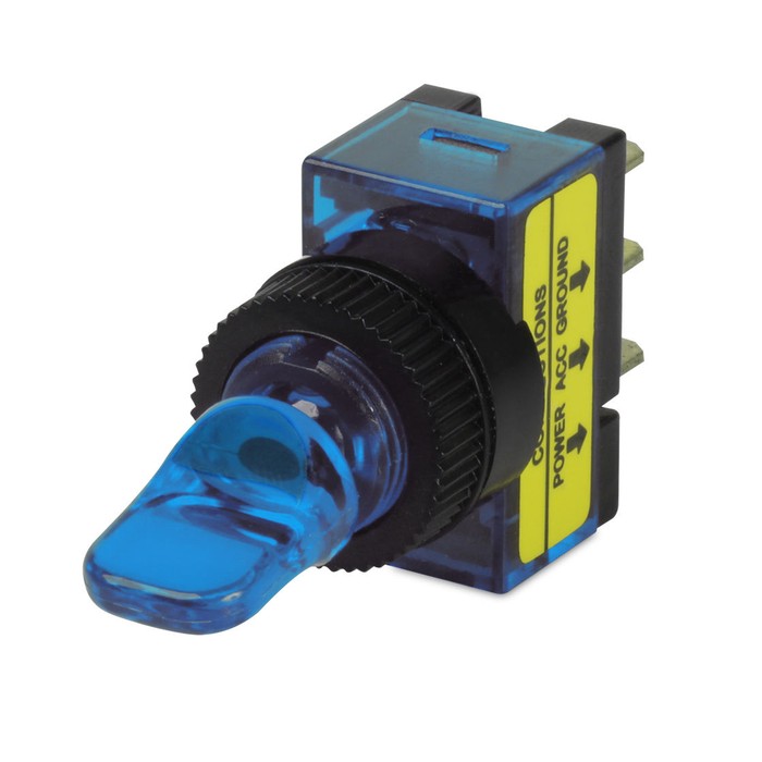 Hella Duckbill Toggle Switch Off-On Illuminated Blue 12V 4423