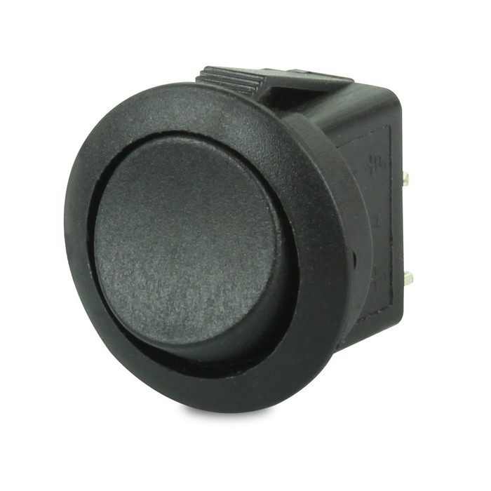 Hella Round Rocker Switch Off-On Black 4444