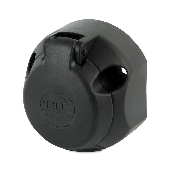 Hella 7 Pin Round Trailer Socket Plastic 4901