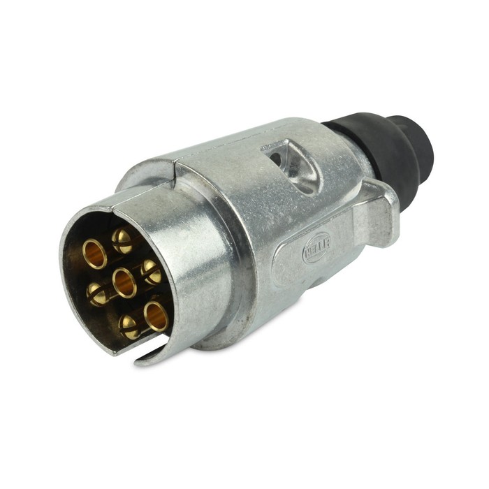 Hella 7 Pin Round Trailer Plug Metal 4911