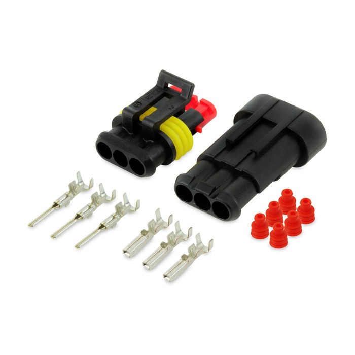 Hella Super Seal Connector 3 Pole Plug and Socket Kit 4983