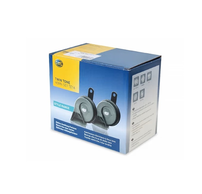 Hella Twin Tone Scroll Horn Set 12V Galvanised 6005