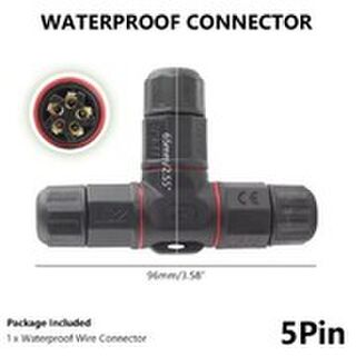 Connector 5 Terminal - 3WAY 'T' Connector IP68