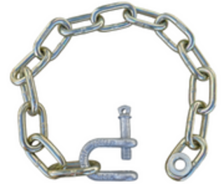 Chain 8MM H/T Z/P 14 Link + Wash/shackle