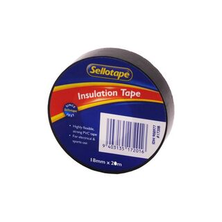 PVC Tape 18mm x 20mtr Black(per Roll)