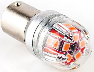 Bulb LED BA15S Amber 12/24V Canbus Compatible