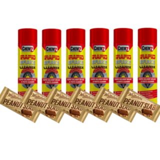 Brakeclean Promo 6PK with 6 Peanutslabs