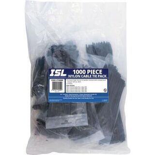 Cable Tie Assortment 1000PC Blk(nett)