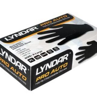 Gloves Lyndar Pro Auto Blk Nitrile Xlarge(100)