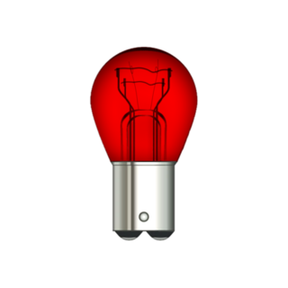 Bulb 12V BAZ15D Red Stop Tail