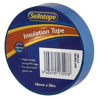 PVC Tape 18mm x 20mtr Blue(per Roll)